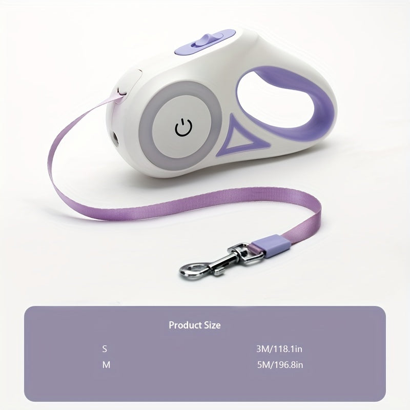 3 & 5M Retractable Dog Leash - Durable Pet Leash for Large Dogs